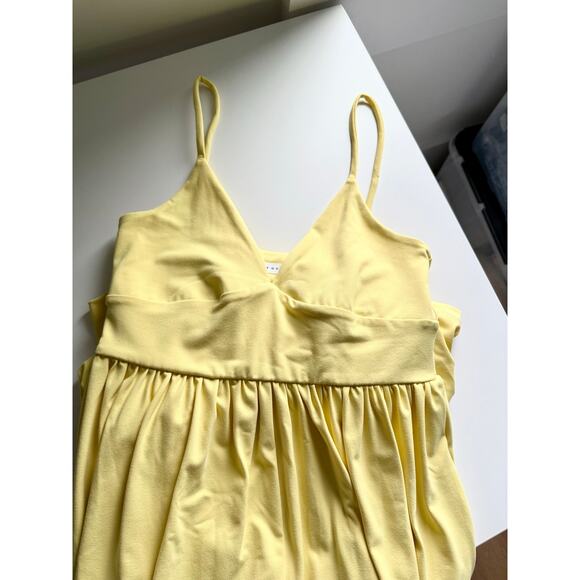 $198 New Susana Monaco Slip Top Jumpsuit - Lemon Zest - Small - Picture 11 of 11